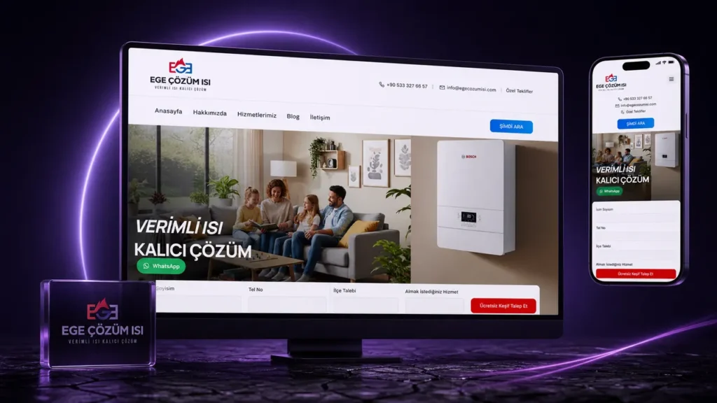Ege Çözüm İş web sitesi tasarımı