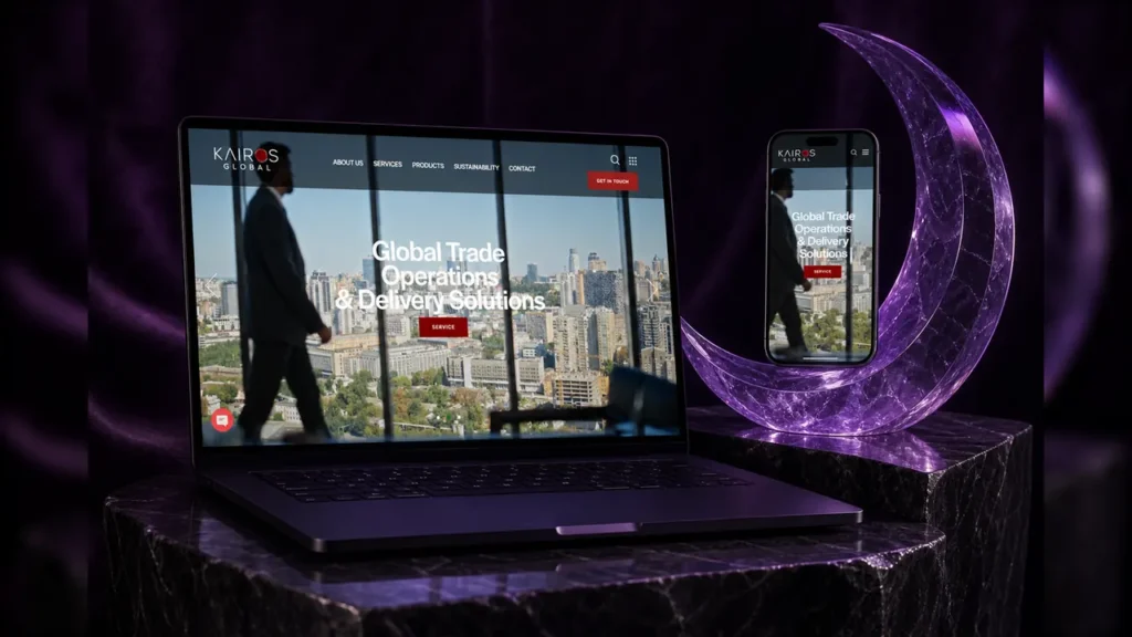 Kairos Global web sitesi tasarımı