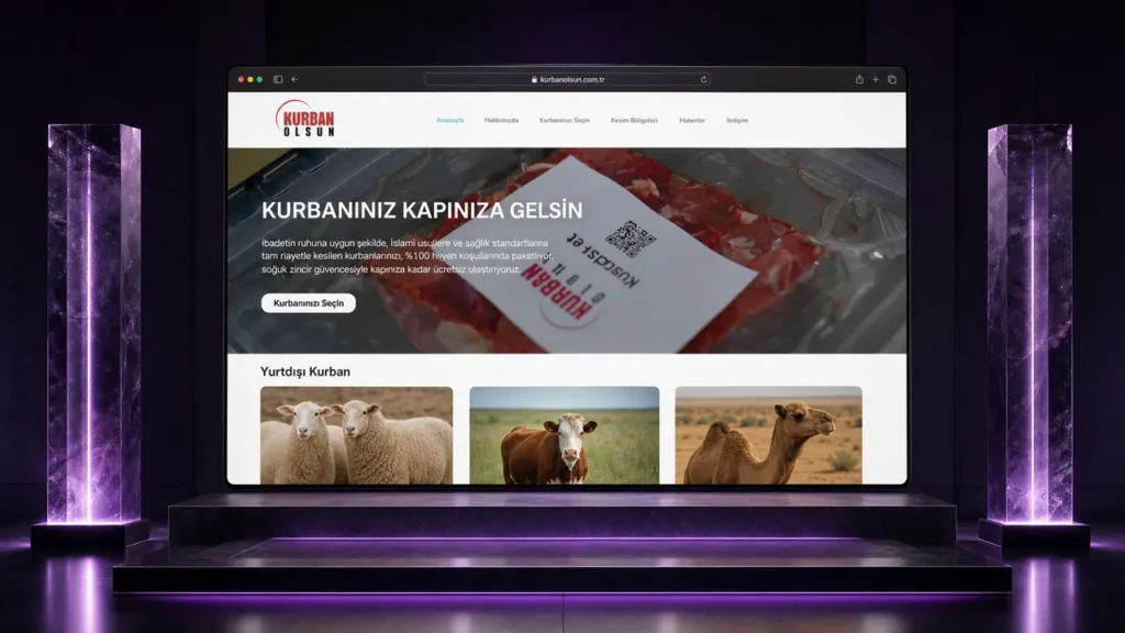 Kurban Olsun web sitesi tasarımı