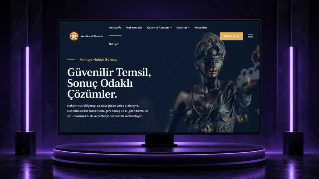 Murat Sönmez web sitesi tasarımı