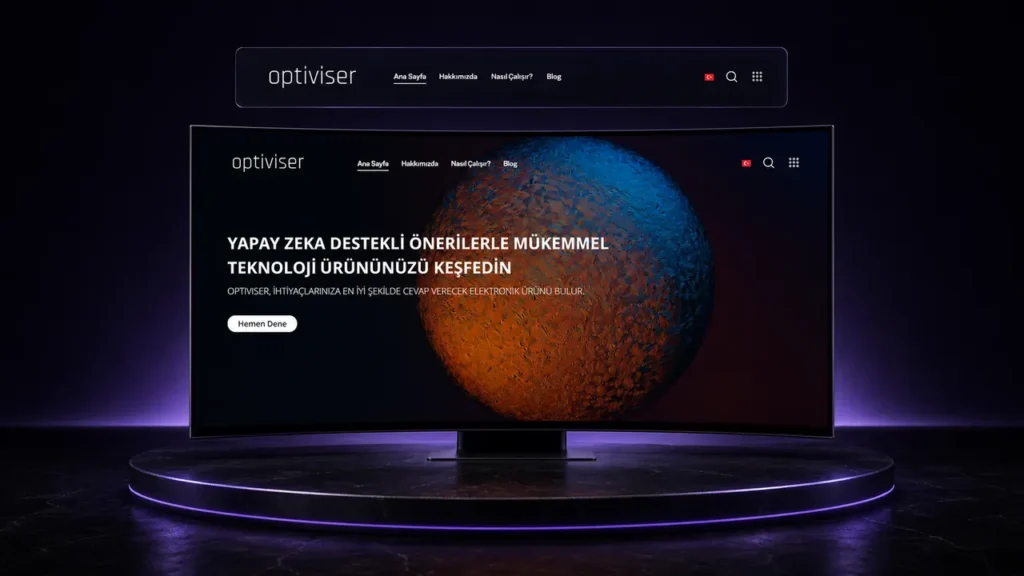 Optiviser web sitesi tasarımı