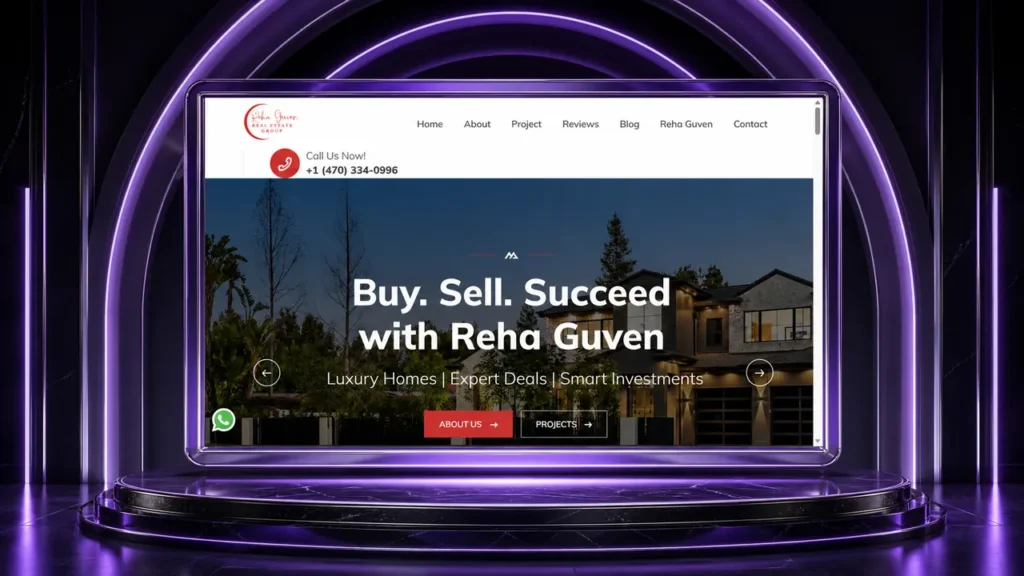 Reha Güven web sitesi tasarımı