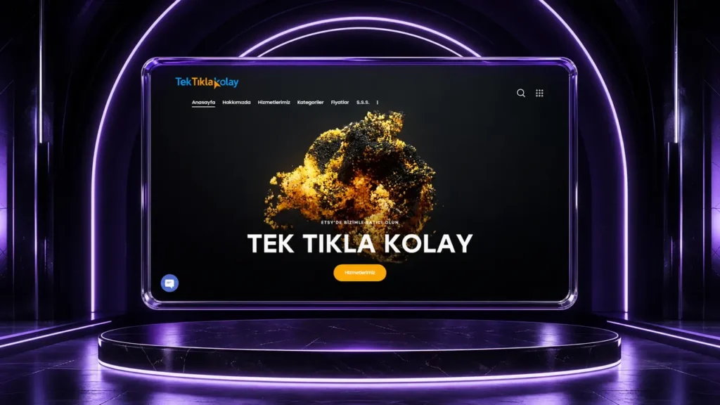 Tek Tıkla Kolay web sitesi tasarımı